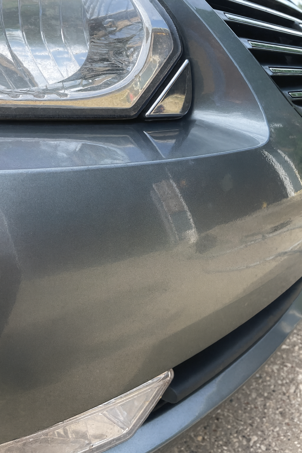 Bugs on the grille/bumper after detailing by Miller Detail Co.